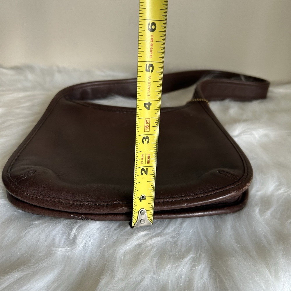 Coach Ergo 9020 Brown Glovetanned Leather Small Hobo Shoulder Bag Good - Picture 6 of 6